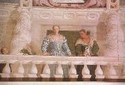 Paolo  Veronese Giustiana Barbaro and her Nurse (mk08) oil on canvas